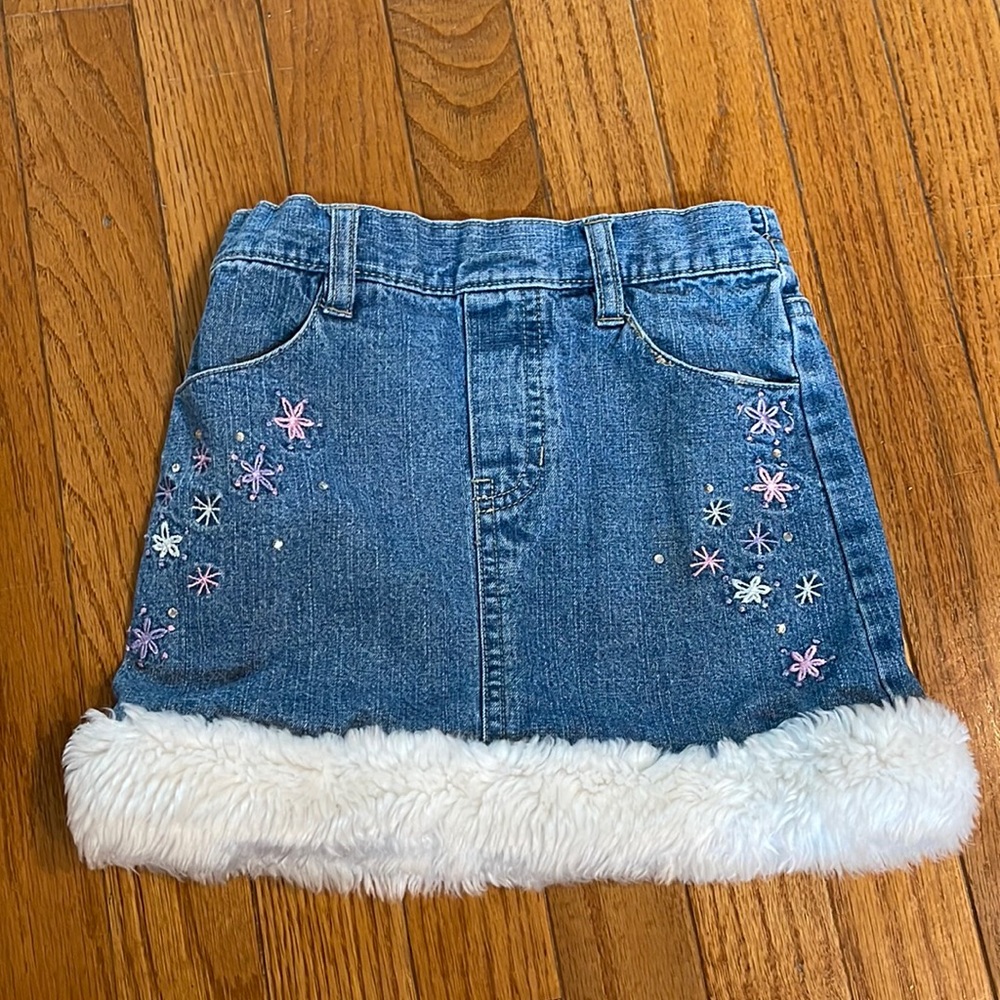 Kids fur skirt